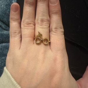 Gold Alex and Ani Harry Potter ring